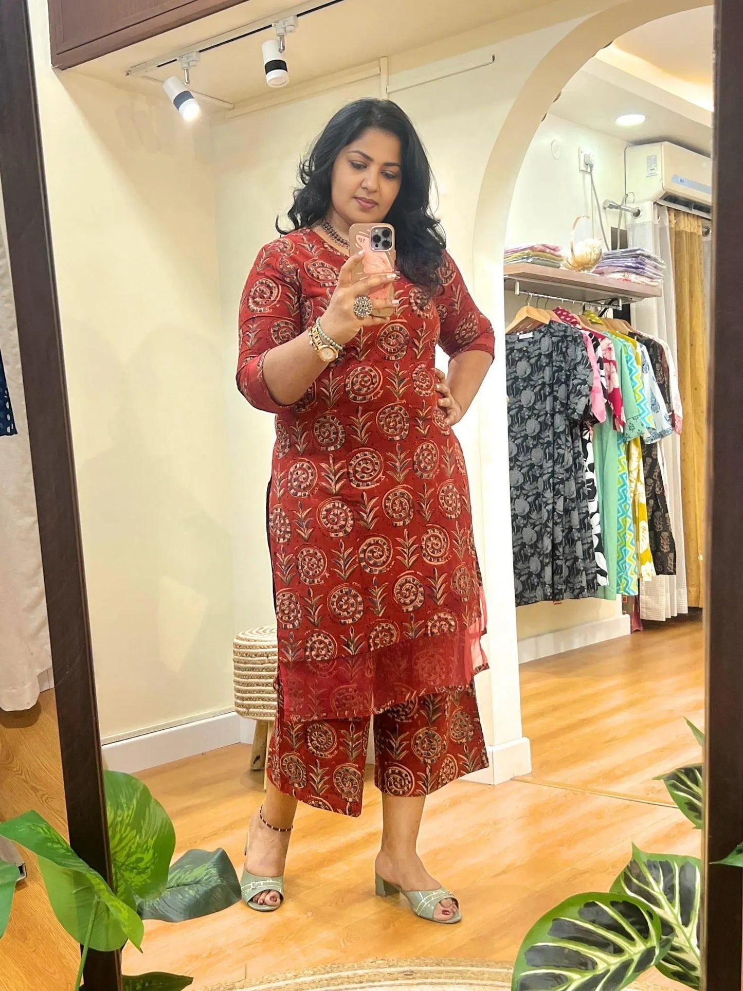Red Kalamkari CoOrd Set