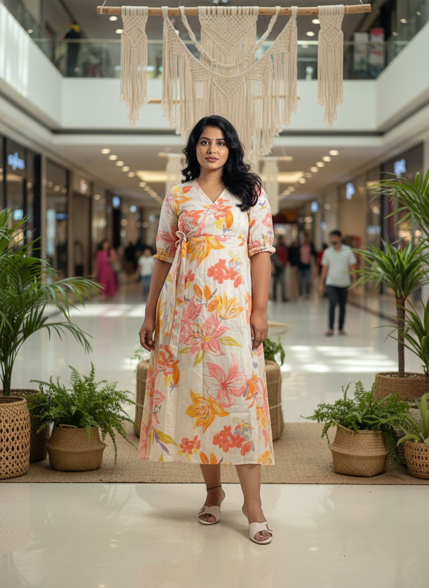 Long Tie Maxi Dress – White