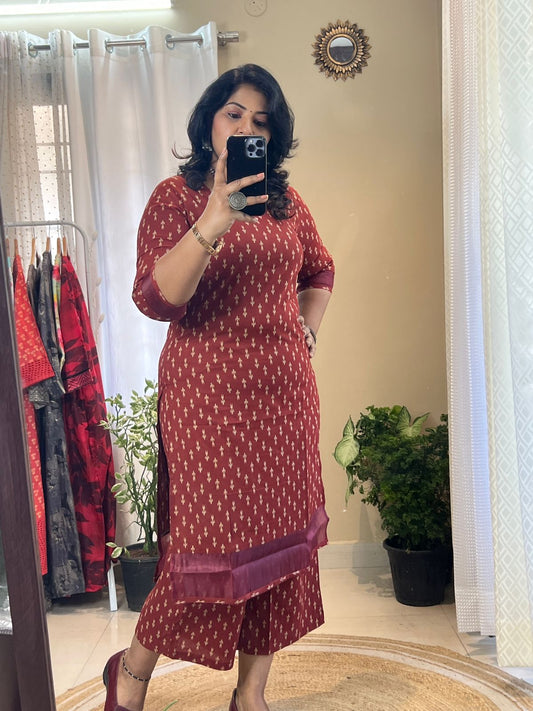 Maroon Co Ord Set for Women | Reybha