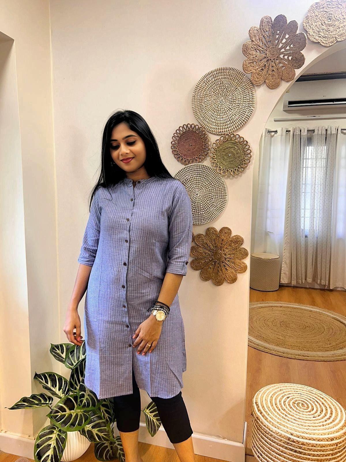 Shirt Kurti DENIM BLUE