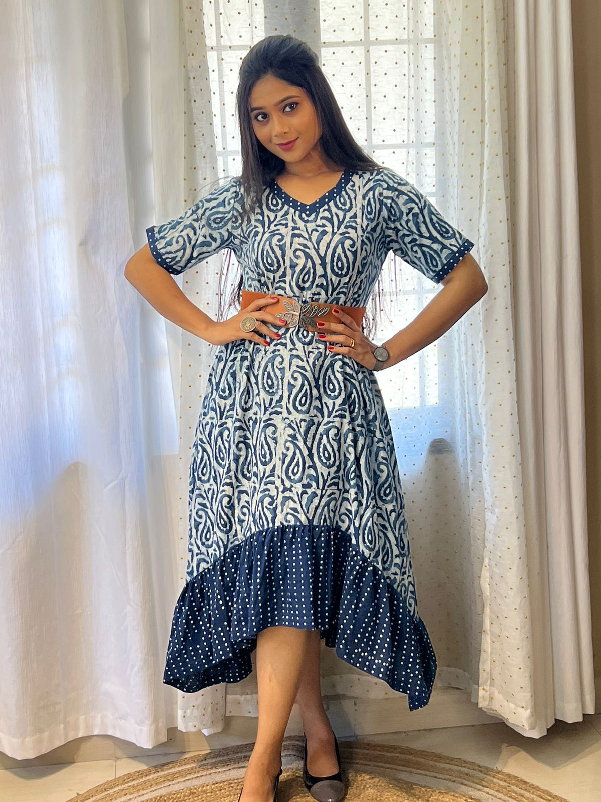 Up Down Dress - Indigo