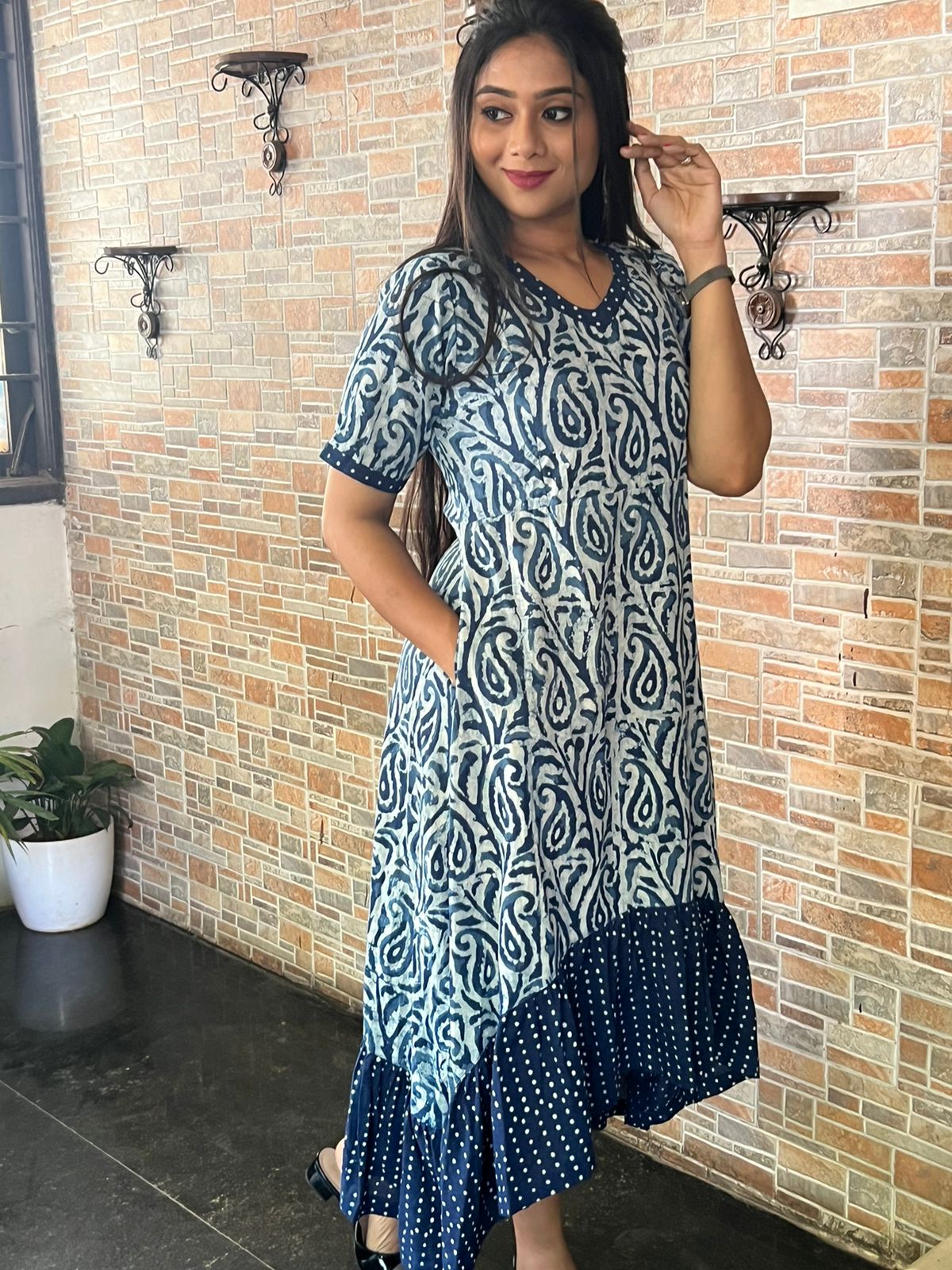 Up Down Dress - Indigo