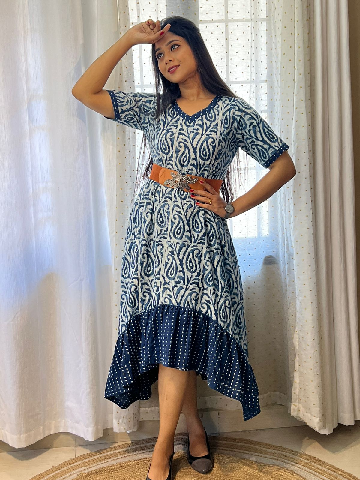 Up Down Dress - Indigo