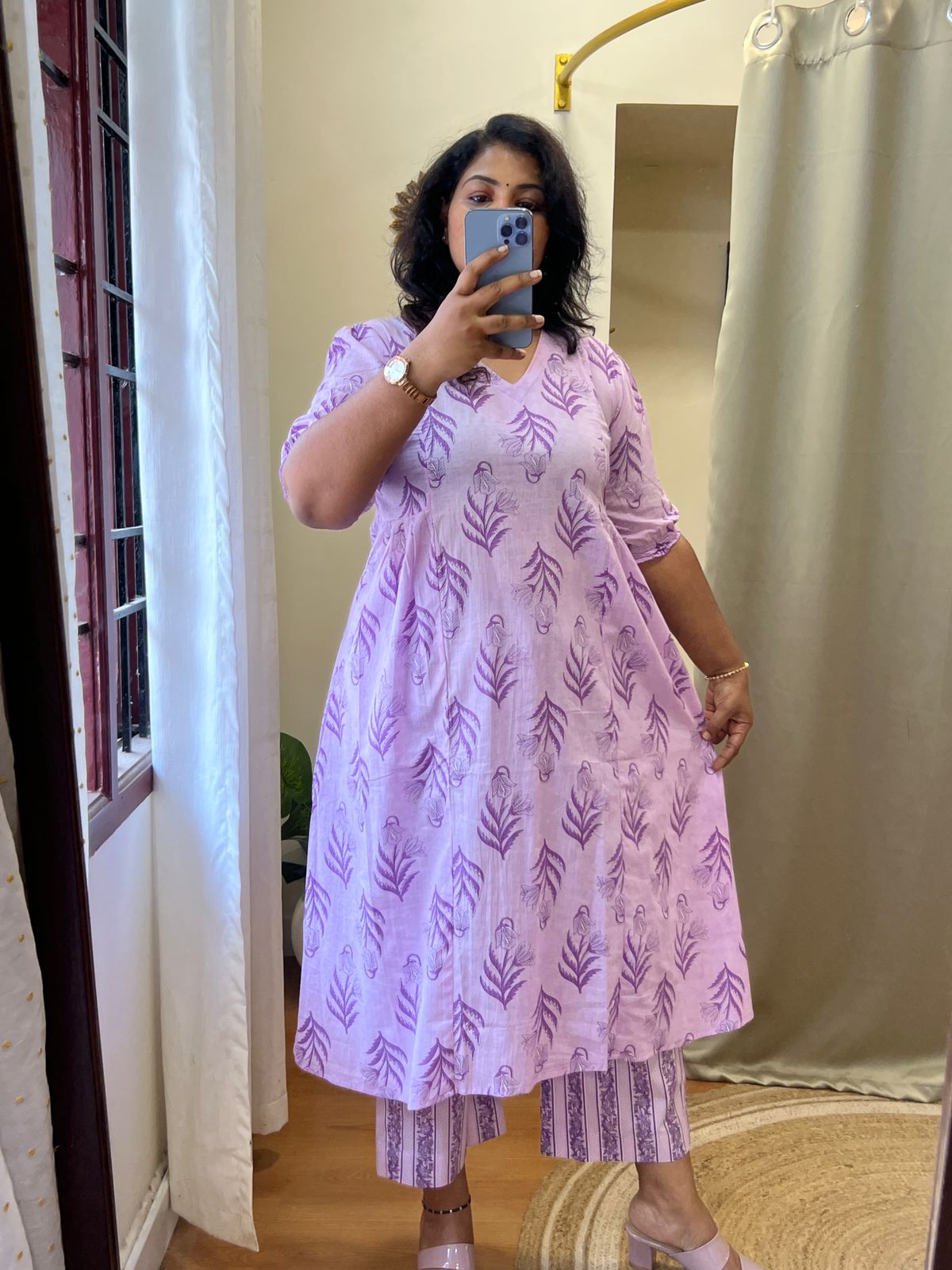 LILAC A Line Cotton Kali Set