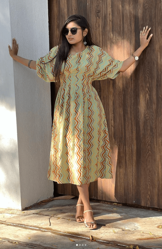 zig zag cut dress Bria Zigzag Stripe Plunge Neck Maxi Knit Dress