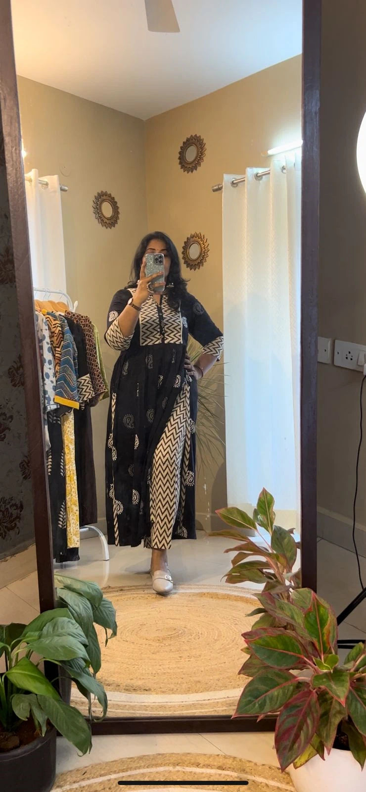 Black Nyra Cut Kurti