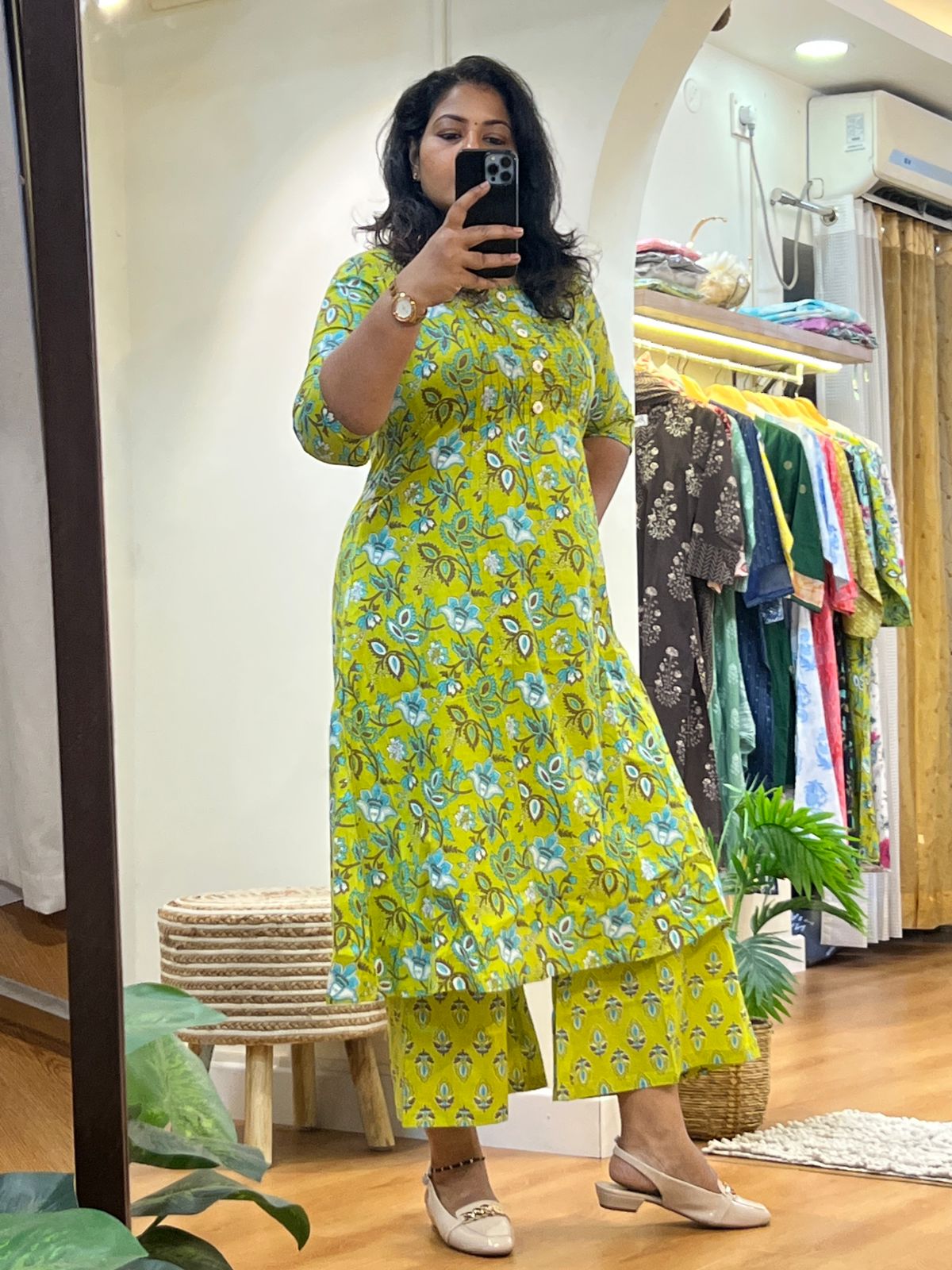 Pintuck CoOrd Set Green