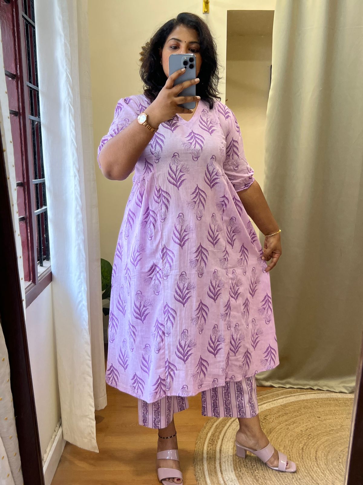LILAC A Line Cotton Kali Set