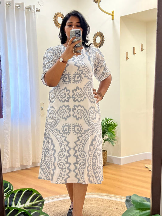 A Line Dress Grey