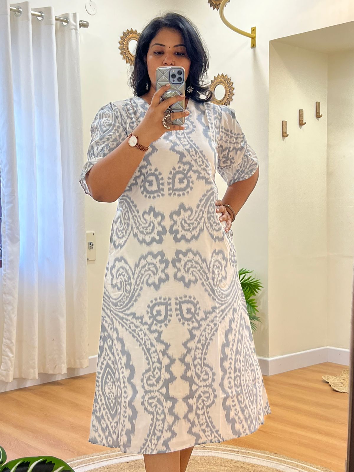 A Line Dress Grey