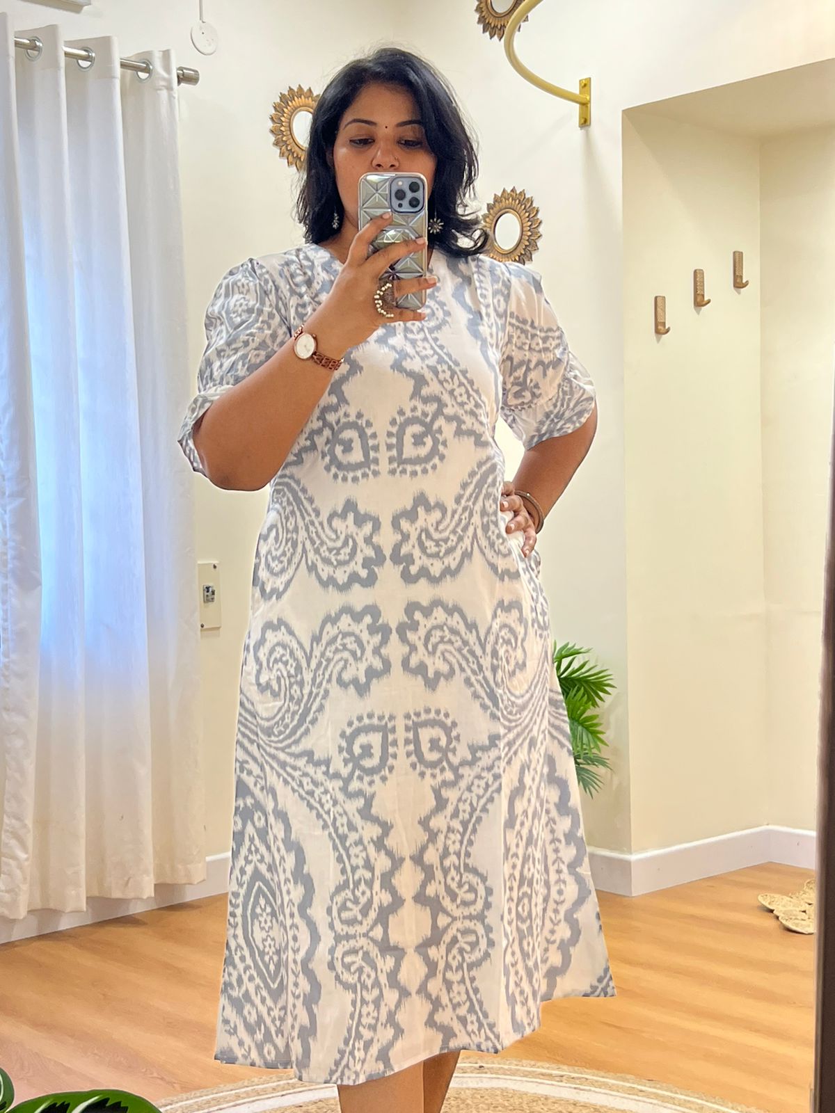 A Line Dress Grey