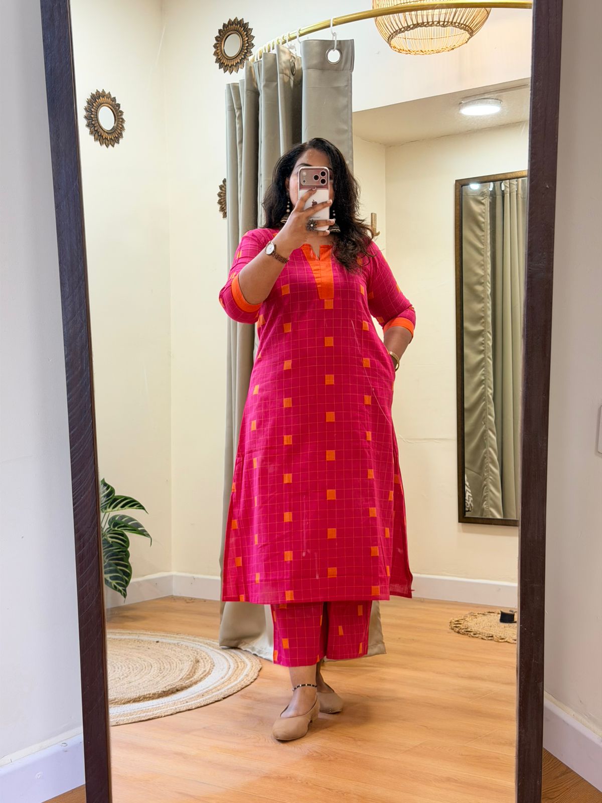A-Line Co-Ord Set Pink V5