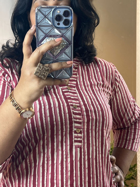 Pretty Pink Office Budget Kurti