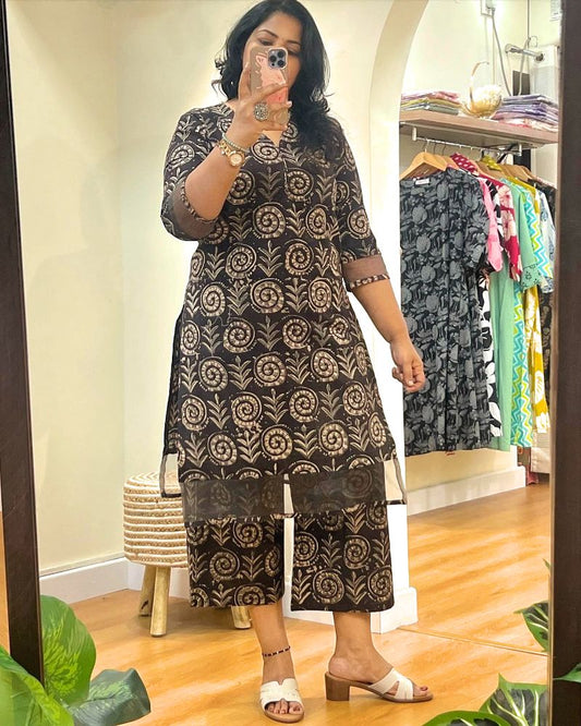Black Kalamkari CoOrd Set