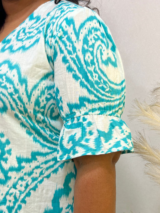 A Line Dress Green