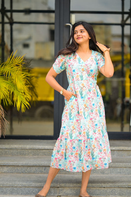 Hakoba Green Dress