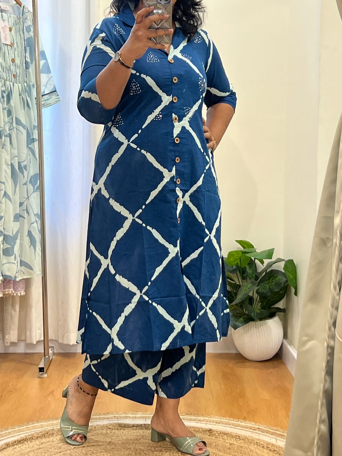 ALine Indigo Co-Ord Set