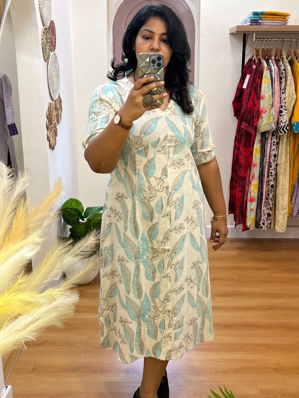 Ivory Cotton Flex Dress