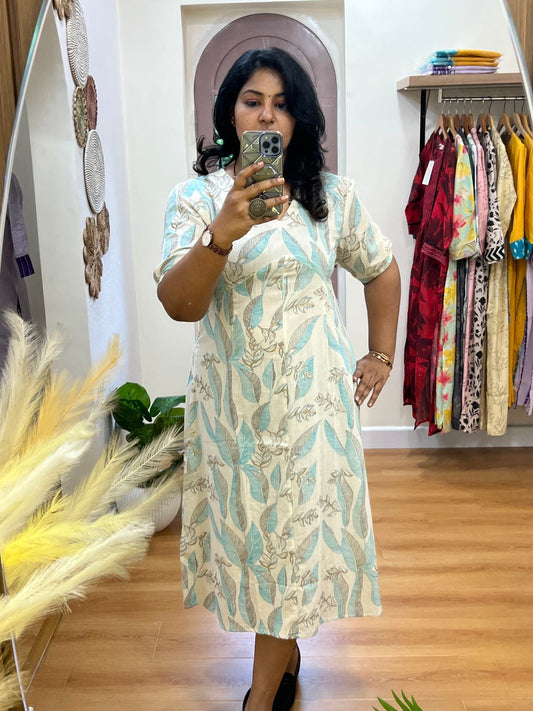 Ivory Cotton Flex Dress