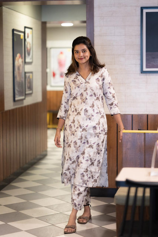 Linin CoOrd Set Wine