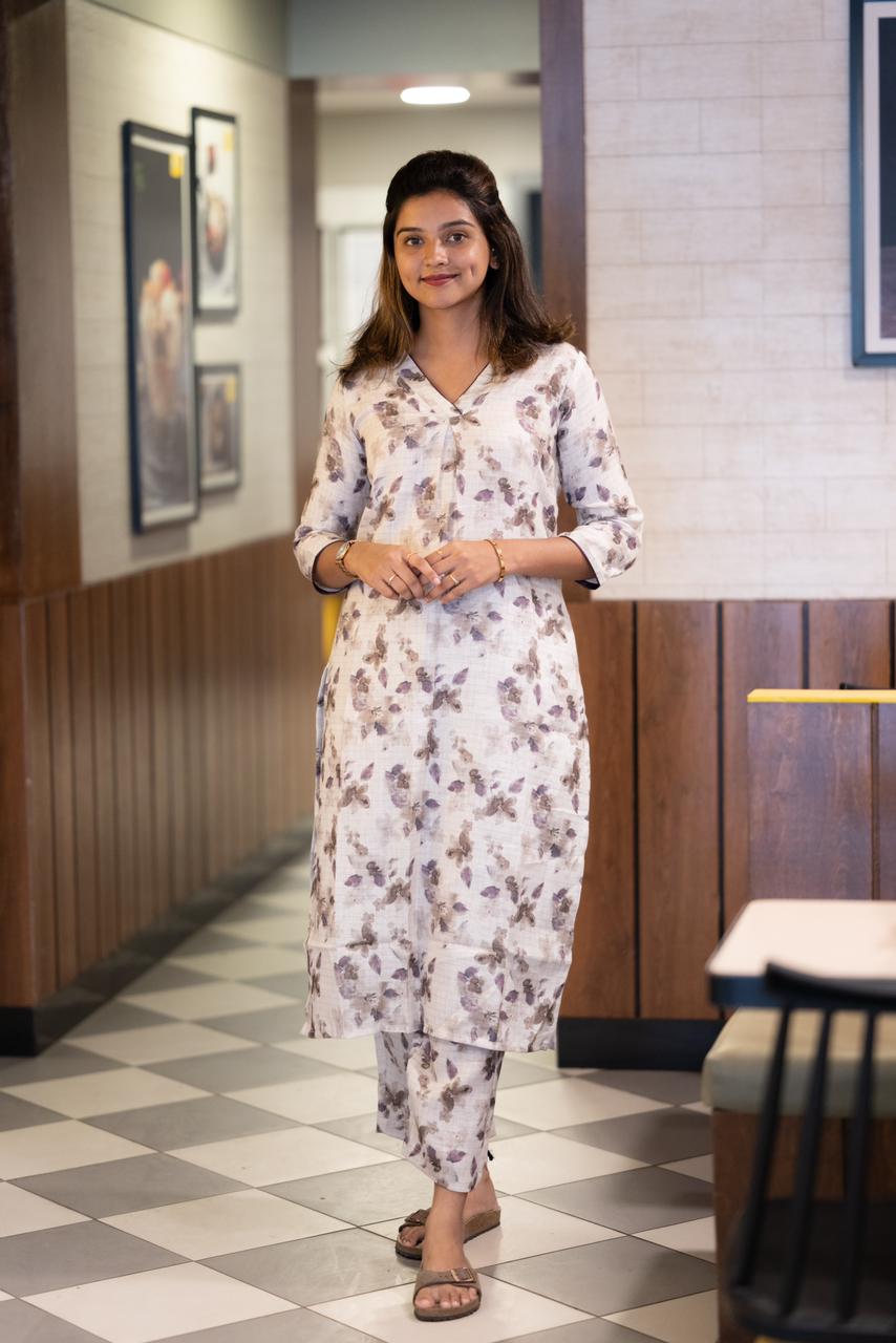 Linin CoOrd Set Wine