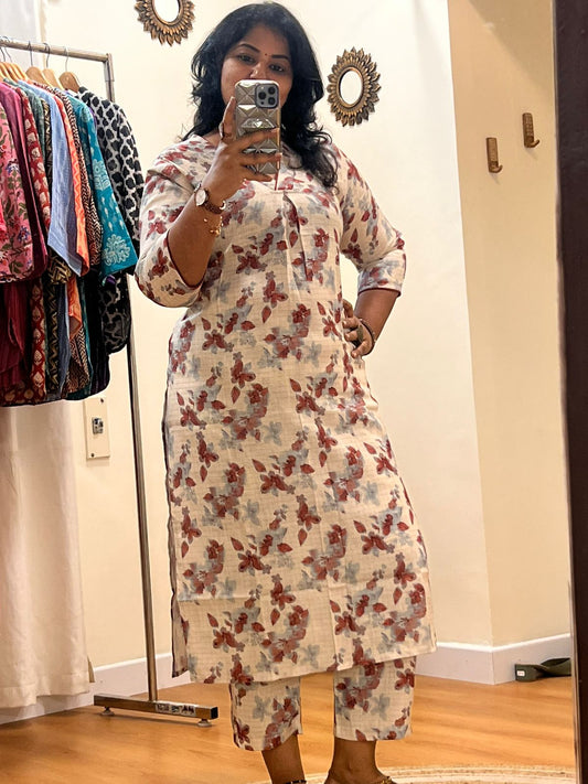 Linin CoOrd Set Red