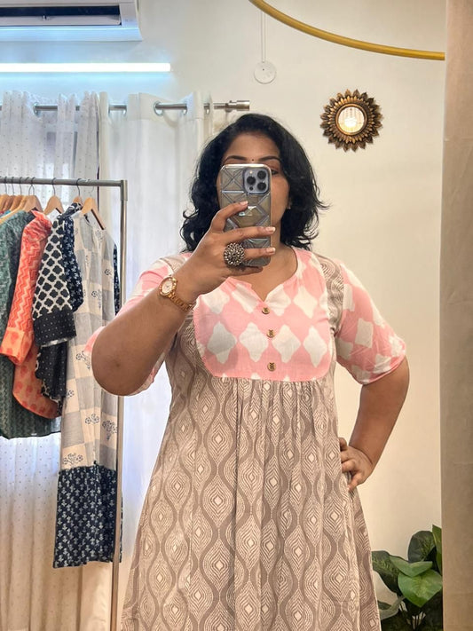 Pleated Pastel Dress