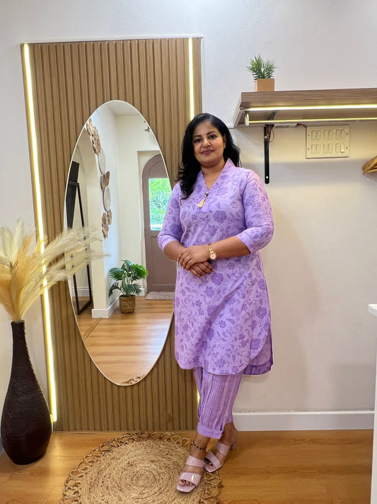 Purple Apple Cut Co-Ord Set