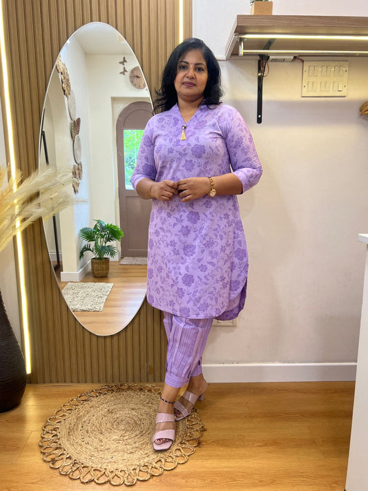 Purple Apple Cut Co-Ord Set