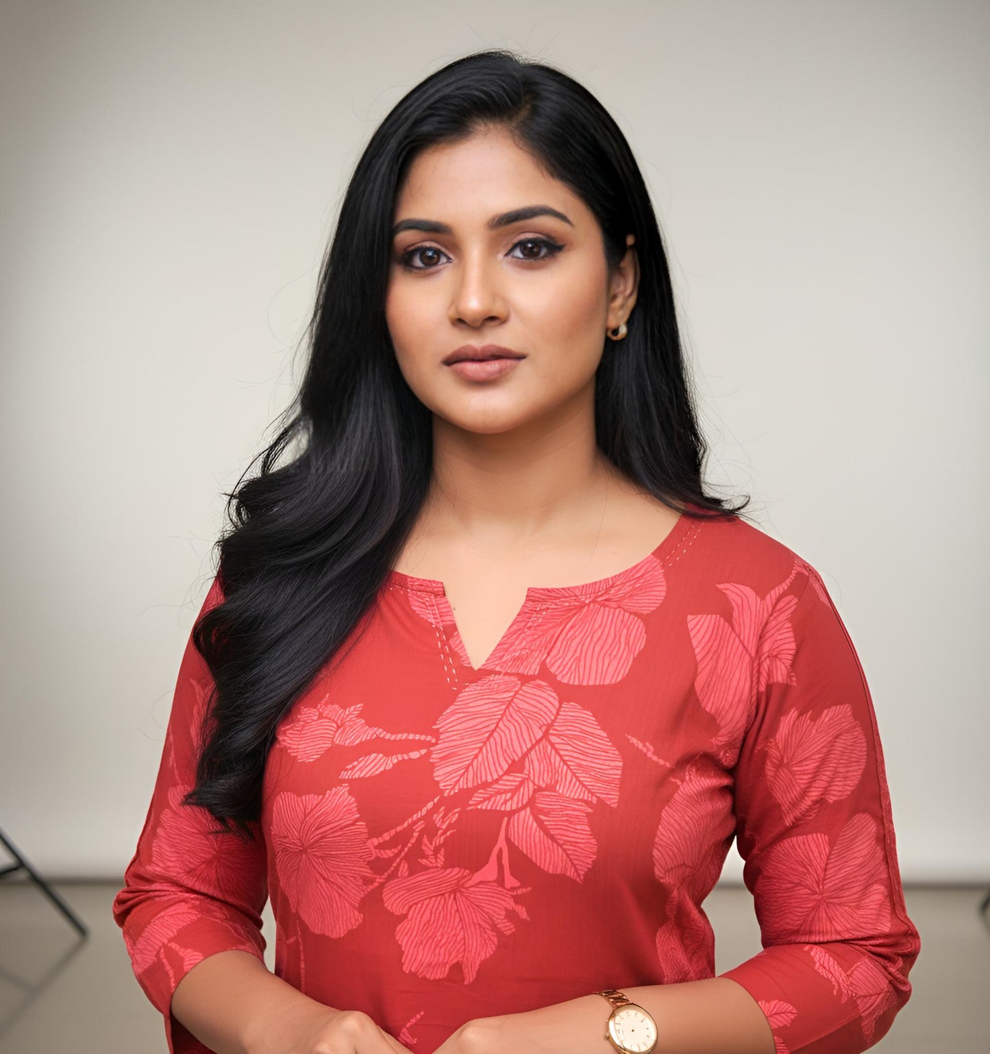 A-Line Co-Ord Kurta Set Red