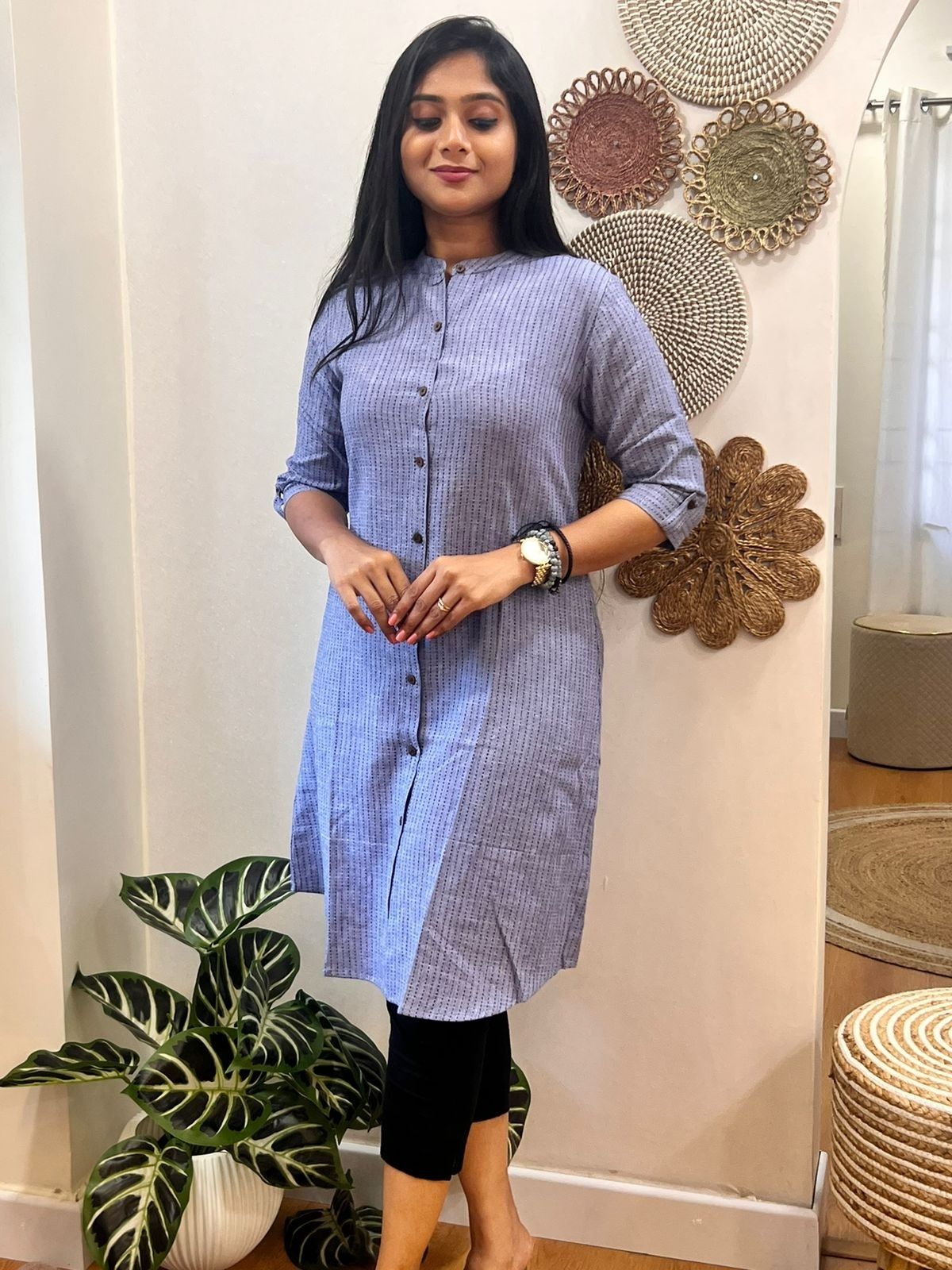 Shirt Kurti DENIM BLUE