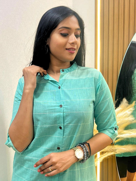 Shirt Kurti Sea Green