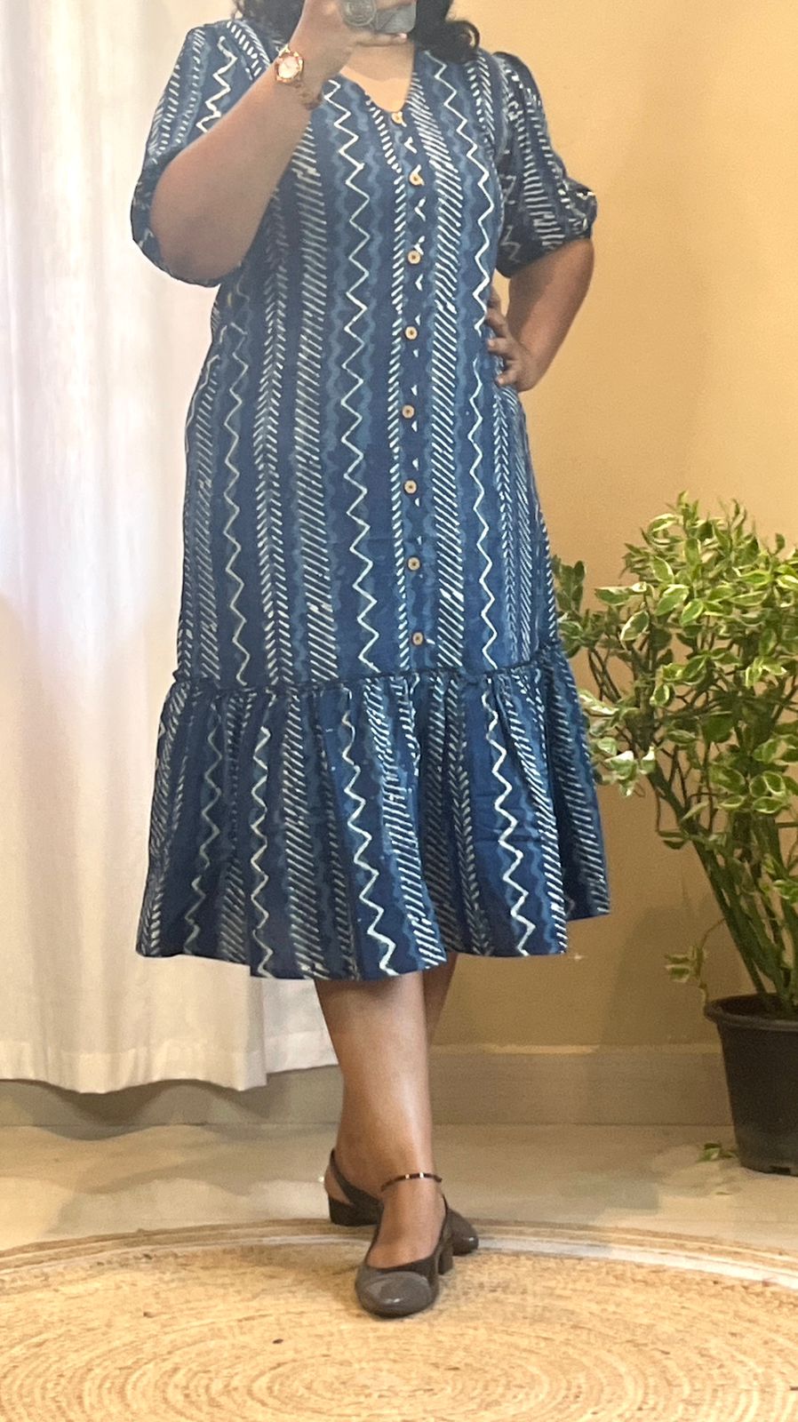 Straight Dress - Indigo