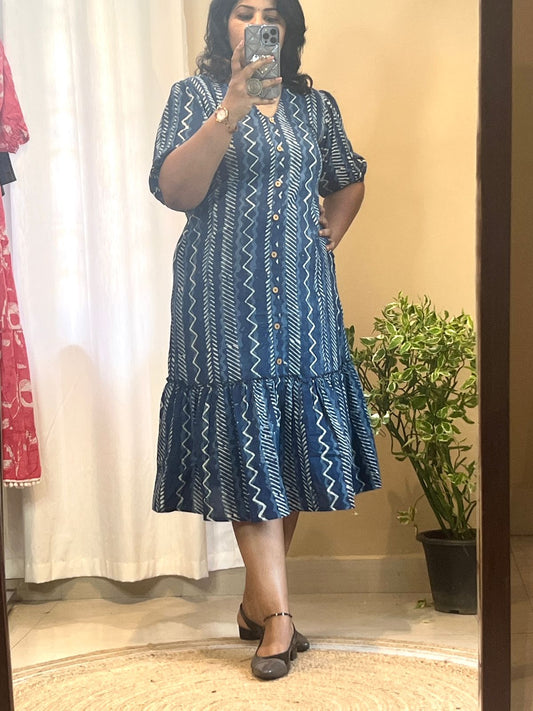 Straight Dress - Indigo