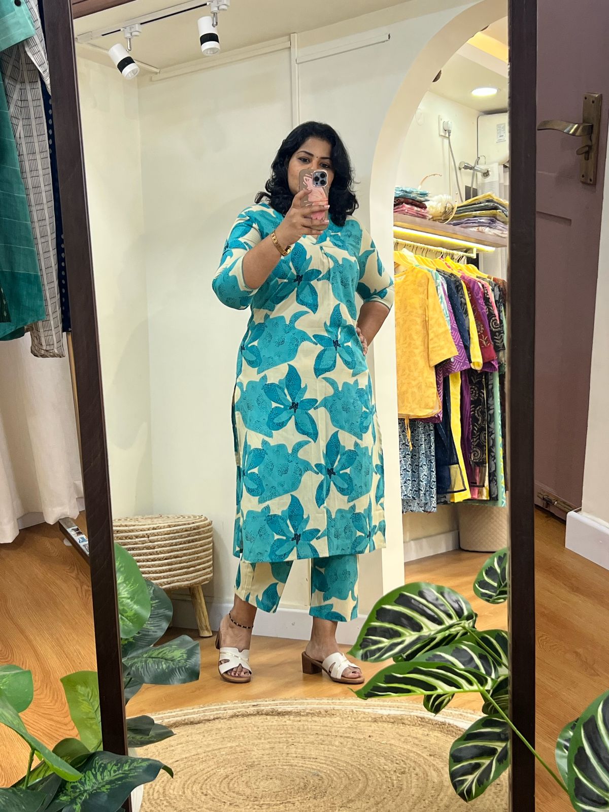 VNeck CoOrd Set Blue