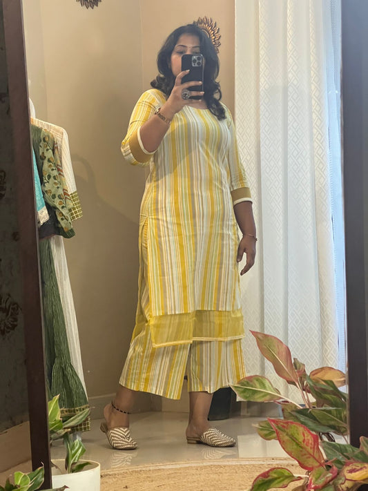 Yellow CoOrd Set for Women