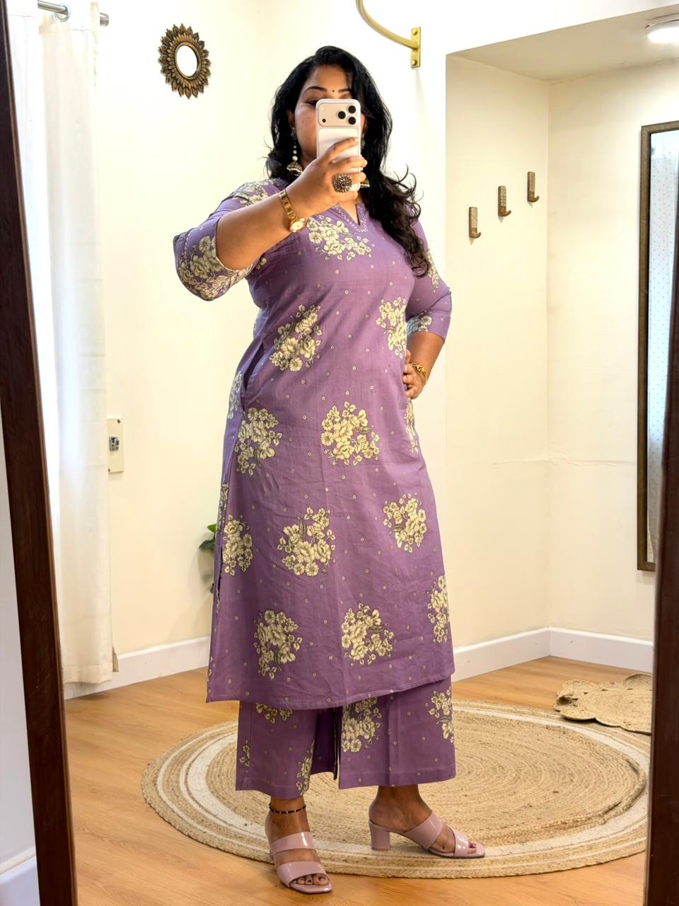 A-Line Co-Ord Set Violet