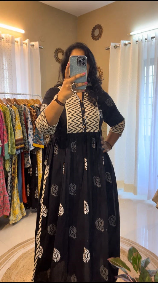 Black Nyra Cut Kurti