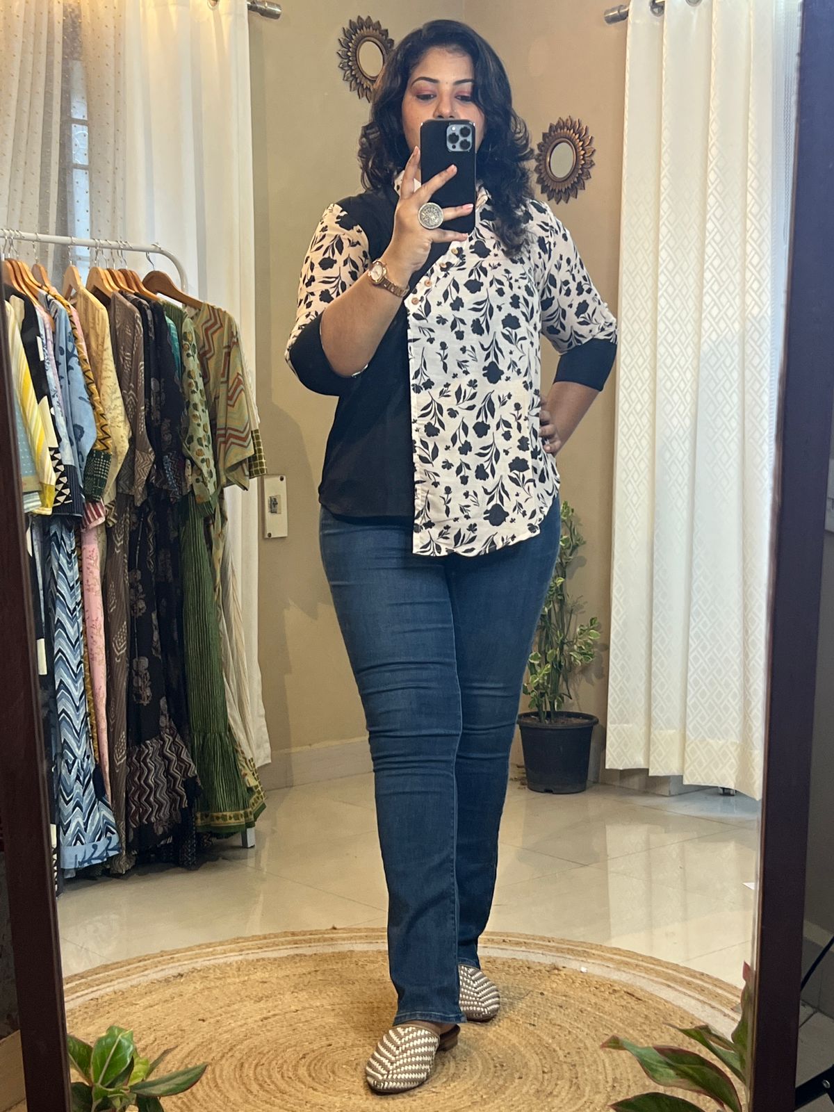 Chikoo Muslin Tunic Top