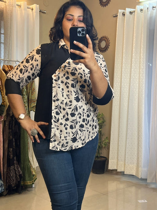 Chikoo Muslin Tunic Top