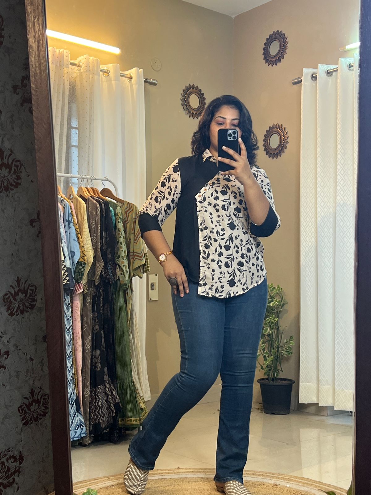 Chikoo Muslin Tunic Top