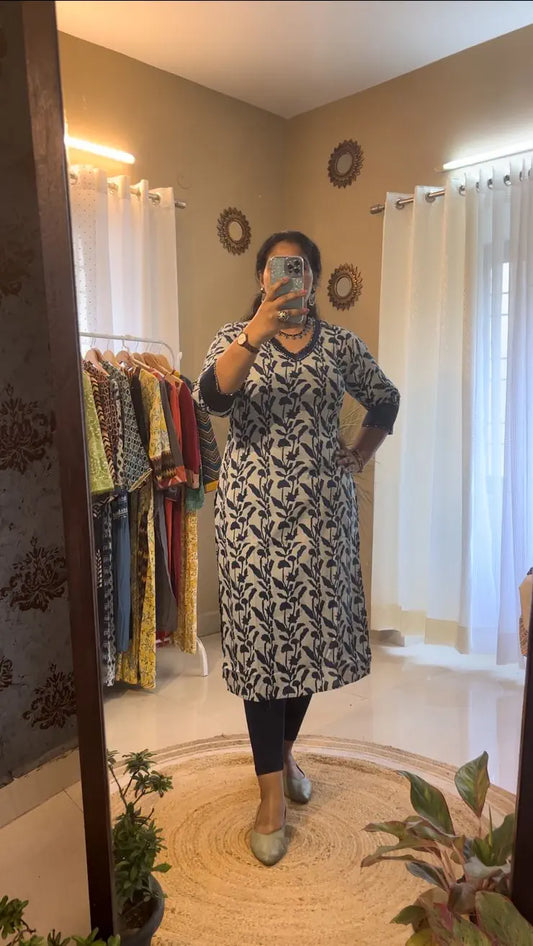Indigo Ferns Kurti