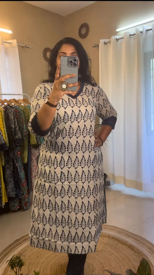 Indigo Leaf Kurti