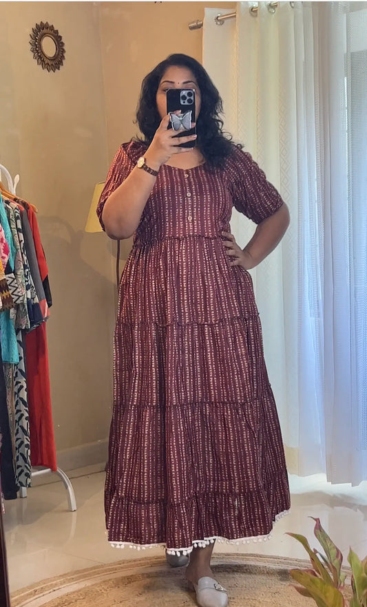 Maroon Long Dress