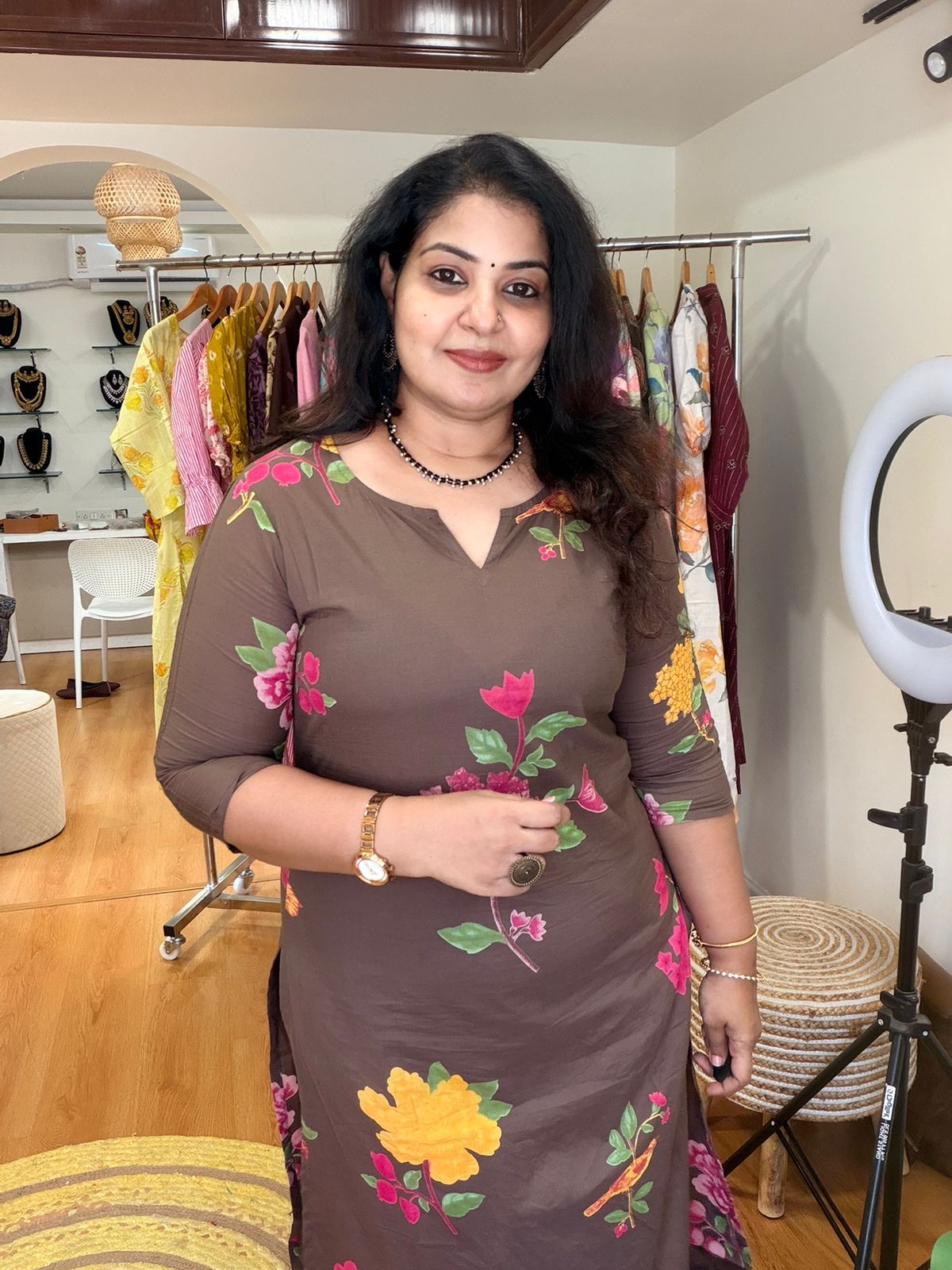 Brown Garden Muse Co-ord Set