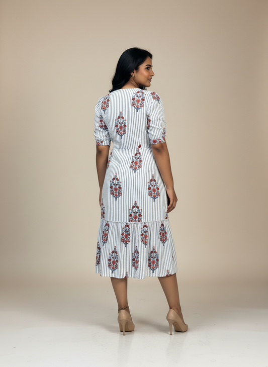 Straight Dress HB White