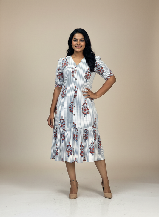Straight Dress HB White